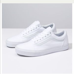WHITE VANS (NEVER WORN)
